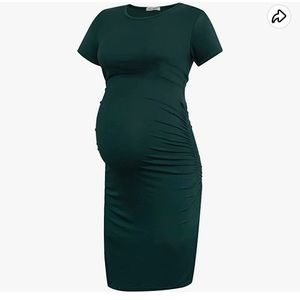 Green Maxi Maternity Dress